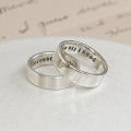 Personalised Silver Hidden Message Ring Personalised silver hidden message ring