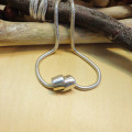 Personalised Silver Infinity Knot Necklace Personalised silver infinity knot necklace