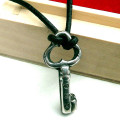 Personalised silver key pendant necklace