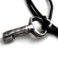 Personalised silver key pendant necklace
