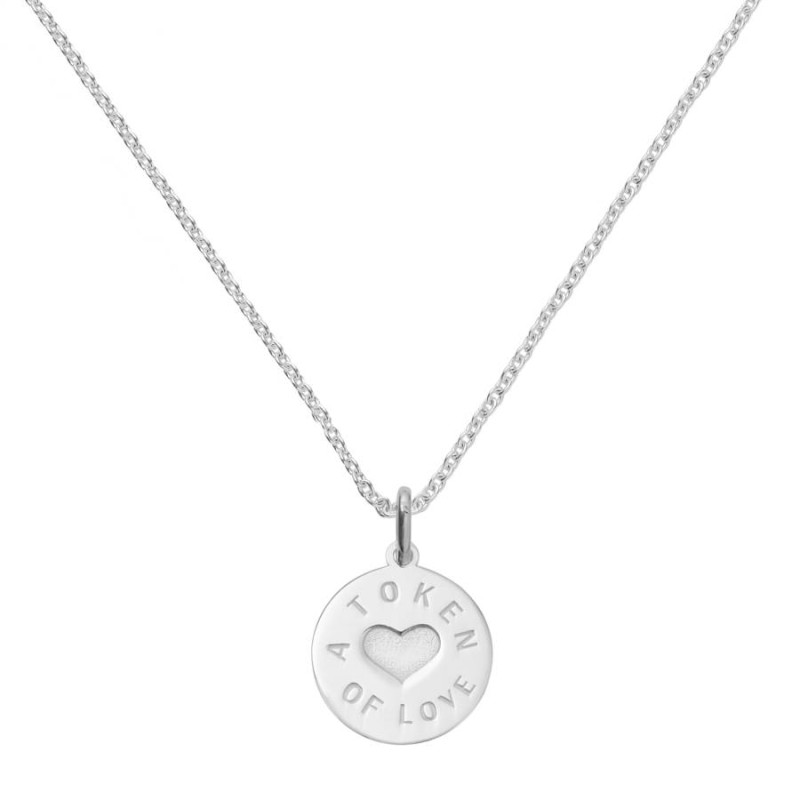 Love Token Pendant Necklace Love token pendant necklace with chain