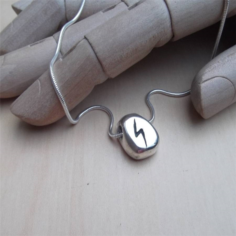 Personalised Silver Rune Necklace Personalised silver rune necklace product image