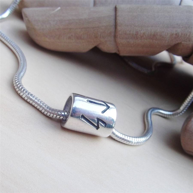 Personalised Silver Rune Thong Necklace Personalised silver rune thong necklace product view
