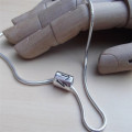 Personalised Silver Rune Thong Necklace Personalised silver rune thong necklace product view