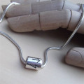 Personalised Silver Rune Thong Necklace Personalised silver rune thong necklace product view
