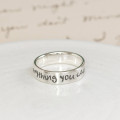 Personalised Silver Script Ring Personalised Silver Script Ring product image