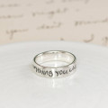 Personalised Silver Script Ring Personalised Silver Script Ring product image