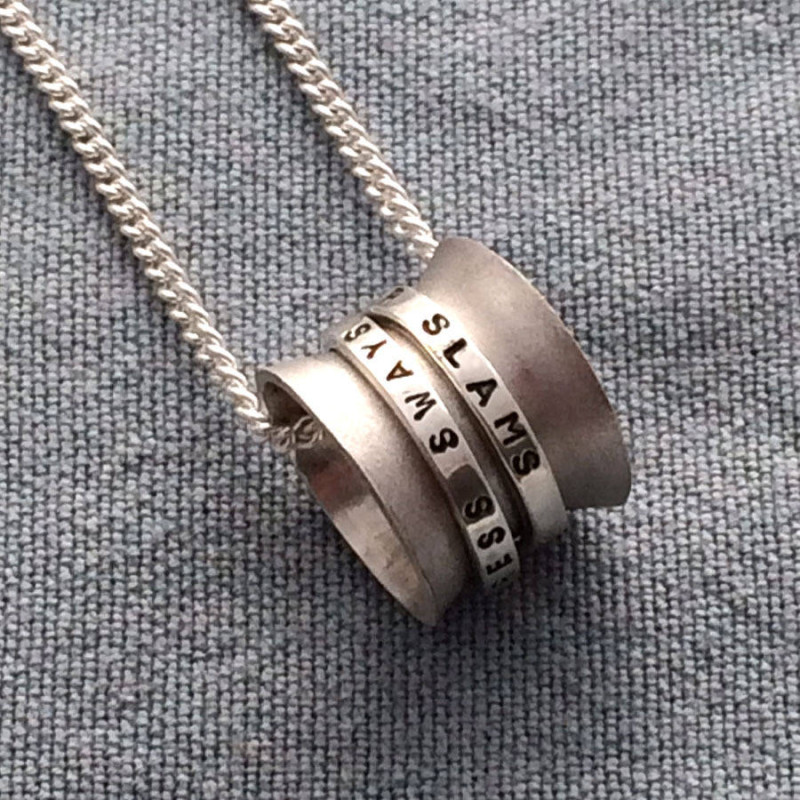 Personalised Silver Spinner Pendant product image