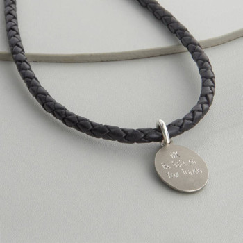 Personalised Sterling Silver St Christopher Necklet Personalised Sterling Silver St Christopher Necklet