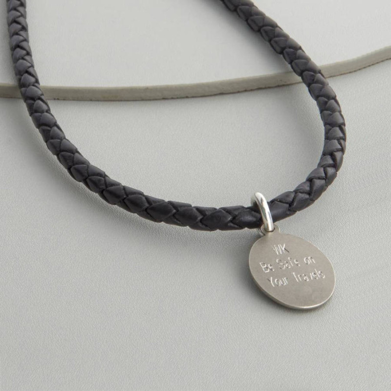 Personalised St Christopher necklet pendant