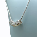 Personalised Women's Silver Storyteller Necklace Personalised women's silver Storyteller necklace