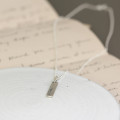 Personalised sterling silver tag necklace product view