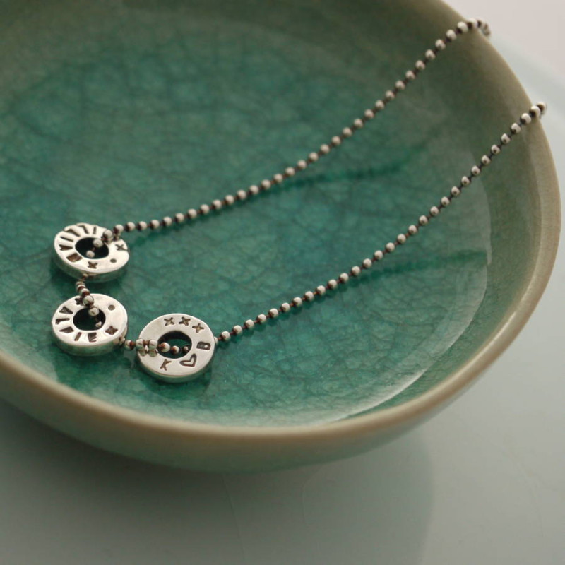 Personalised Washer Necklace Personalised washer necklace product image