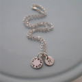 Personalised Silver Zodiac Necklace Personalised silver zodiac necklace with zodiac and personalised discs