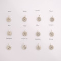 Personalised Silver Zodiac Necklace Personalised silver zodiac necklace with zodiac and personalised discs