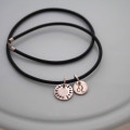Personalised Silver Zodiac Necklace Personalised silver zodiac necklace with zodiac and personalised discs