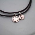 Personalised Silver Zodiac Necklace Personalised silver zodiac necklace with zodiac and personalised discs