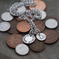Personalised Silver Zodiac Necklace Personalised silver zodiac necklace with zodiac and personalised discs