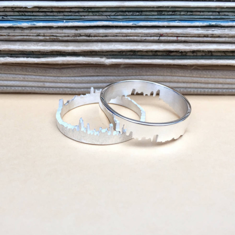 Personalised City Skyline Ring Personalised City Skyline Ring product image