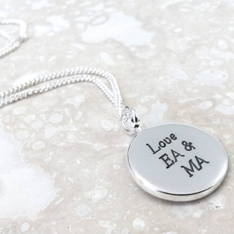 Personalised globe travel necklace