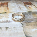 Personalised Two Tone Gold Coastline Ring Personalised two tone gold coastline ring