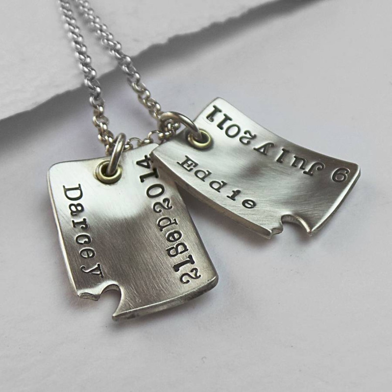 Piece Of My Heart Curved Dog Tags Piece Of My Heart Curved Dog Tags