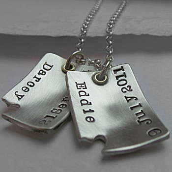 Piece Of My Heart Curved Dog Tags Piece Of My Heart Curved Dog Tags