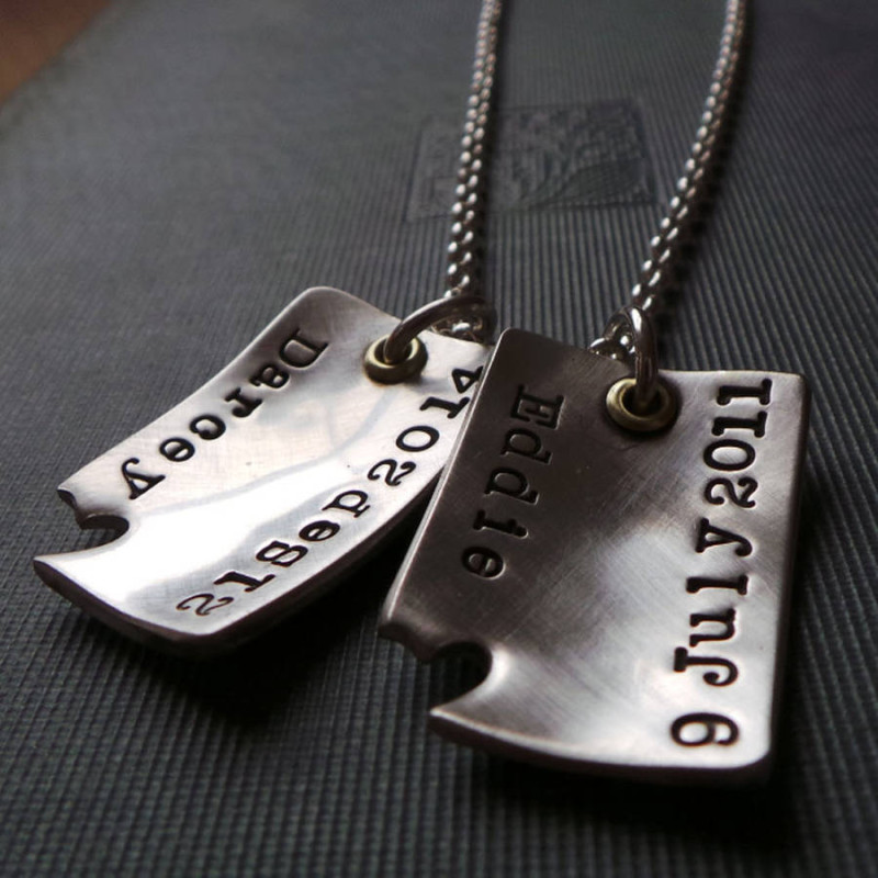 Piece Of My Heart Curved Dog Tags Piece Of My Heart Curved Dog Tags