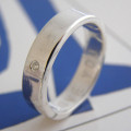 Personalised couple ring with diamond detail