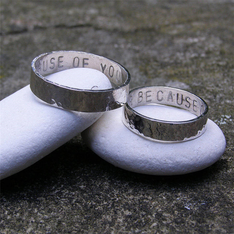 Personalised His and Hers Rings Personalised his and hers rings