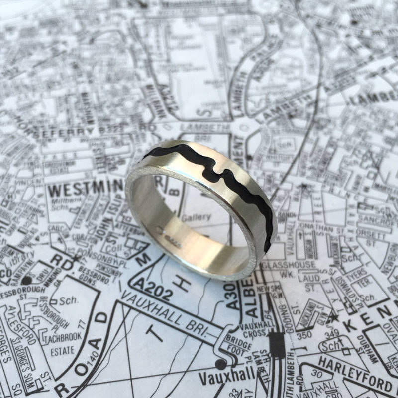 River Thames Cutout Ring River Thames Cutout Ring