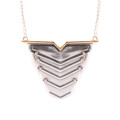 Romeo Necklace Rose Gold Vermeil and Silver Romeo necklace in rose gold vermeil and silver