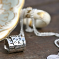 Personalised Silver Scroll Necklace Personalised Silver Scroll Necklace