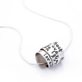 Personalised Silver Scroll Necklace Personalised Silver Scroll Necklace
