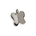 Silver Butterfly Charm Silver butterfly charm for military tag necklace