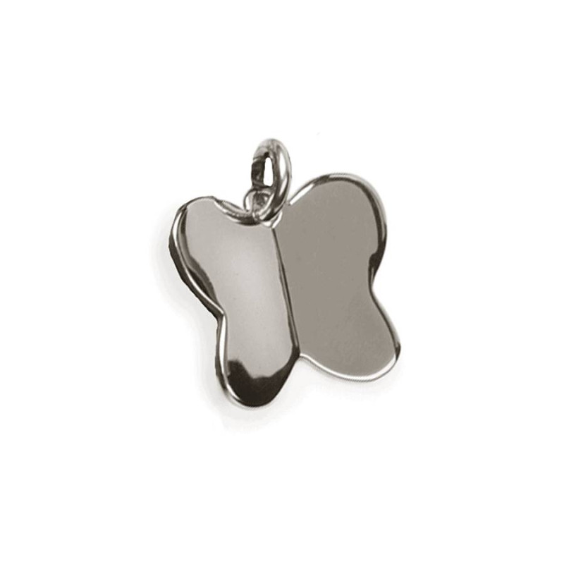 Silver Butterfly Charm Silver butterfly charm for military tag necklace