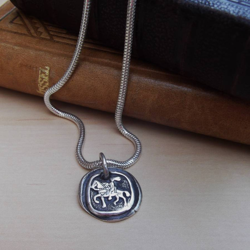 Silver Knight Pendant Silver Knight Pendant jewellery view