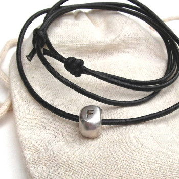 Personalised Silver Nugget Necklace