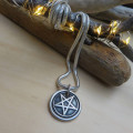 Silver pentacle pendant