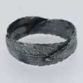 Silver Three Leaf Band Ring - Gallery View Silver Three Leaf Band Ring gallery view