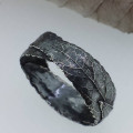 Silver Three Leaf Band Ring - Gallery View Silver Three Leaf Band Ring gallery view