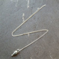 Silver toggle hot air balloon pendant