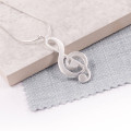 Silver Treble Clef Pendant Silver treble clef pendant