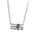 Man wearing a personalised life bead necklace