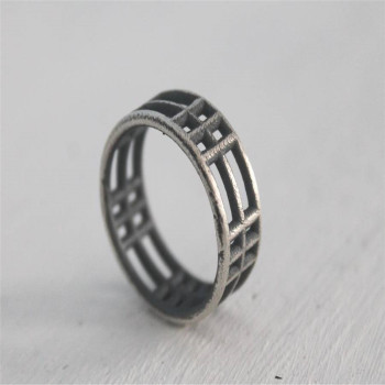 Sterling Silver Inclusions Two Ring Sterling Silver Inclusions Two Ring