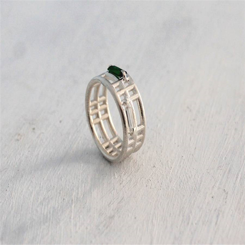 Sterling Silver Inclusions Two Ring product view