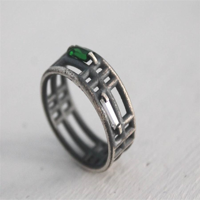 Sterling Silver Inclusions Two Ring product view