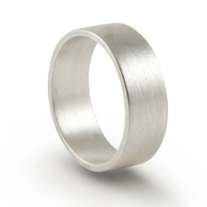 Oxidized Flat Wedding Band Ring Oxidized flat wedding band ring