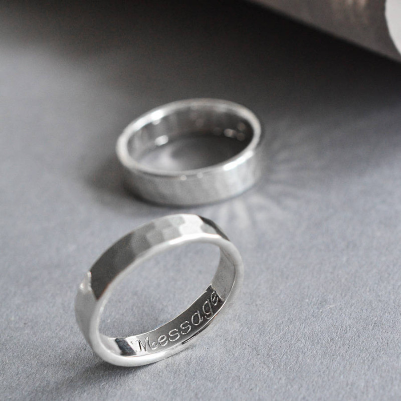 Sterling Silver Secret Message Ring gallery image