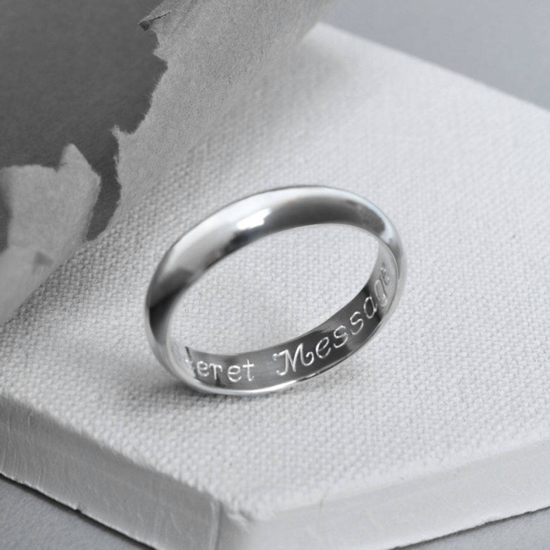 Sterling Silver Secret Message Ring gallery image